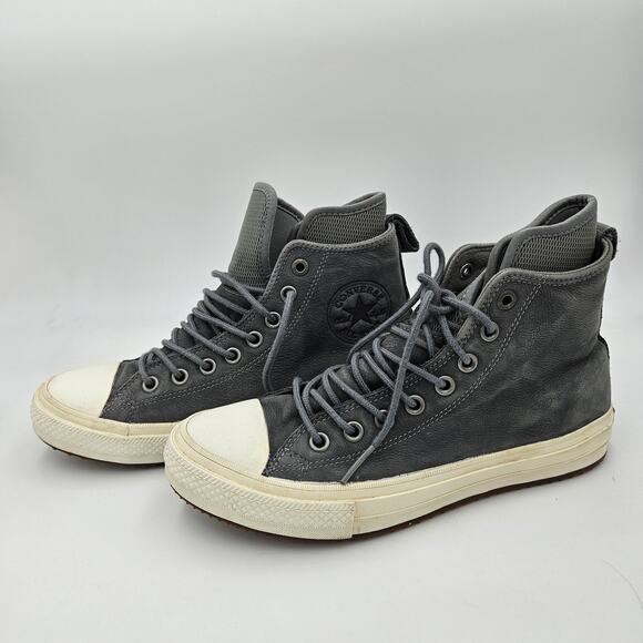 Converse Chuck Taylor All Star Waterproof Nubuck Boot Shoes Hi Grey Gum 157459C - Picture 1 of 7